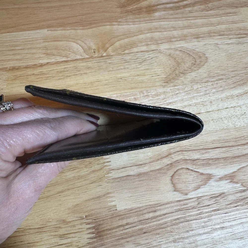 Louis Vuitton Brown Monogram Bi fold Wallet